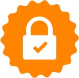lock with thumbs up icon