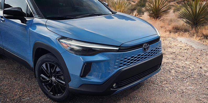A photo of the front of a 2026 Toyota Corolla Cross.