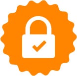 lock with thumbs up icon